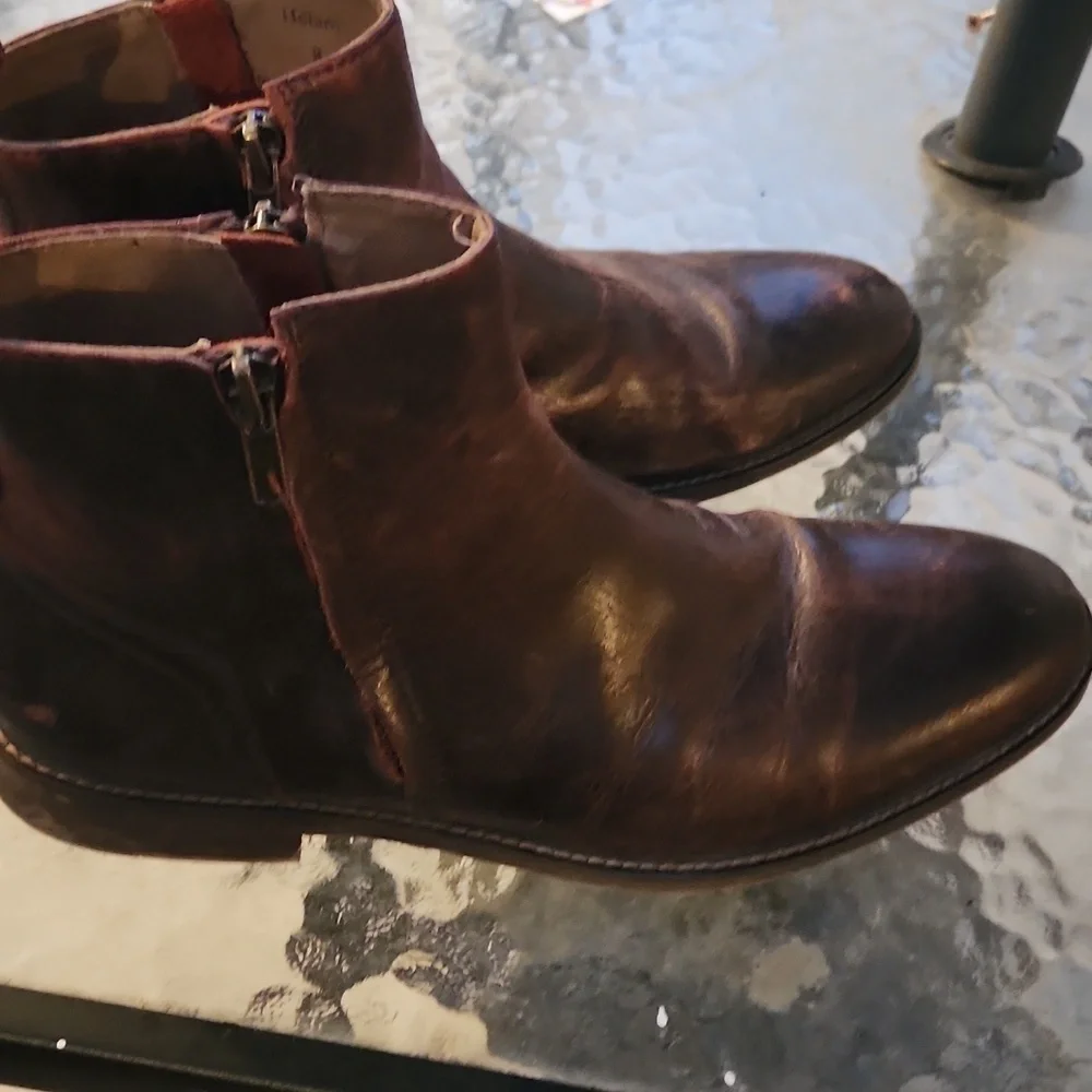 Aston Grey Men's Brown Leather Boots